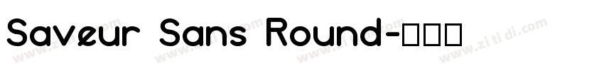 Saveur Sans Round字体转换